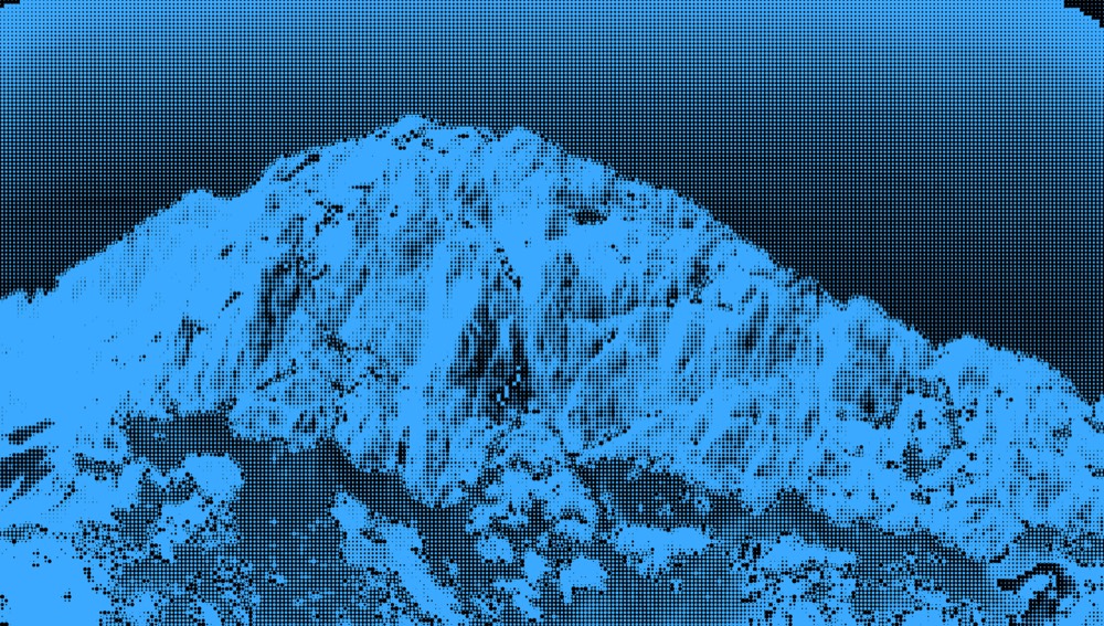 Sparkling brand graphic – Blue