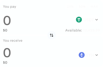 Swap USDT to ETH